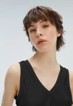 Sin Mangas Cuello Pico - Top - Black -Tienda barata Ulla Popken 8d62064069a64d15a258e407294d5945