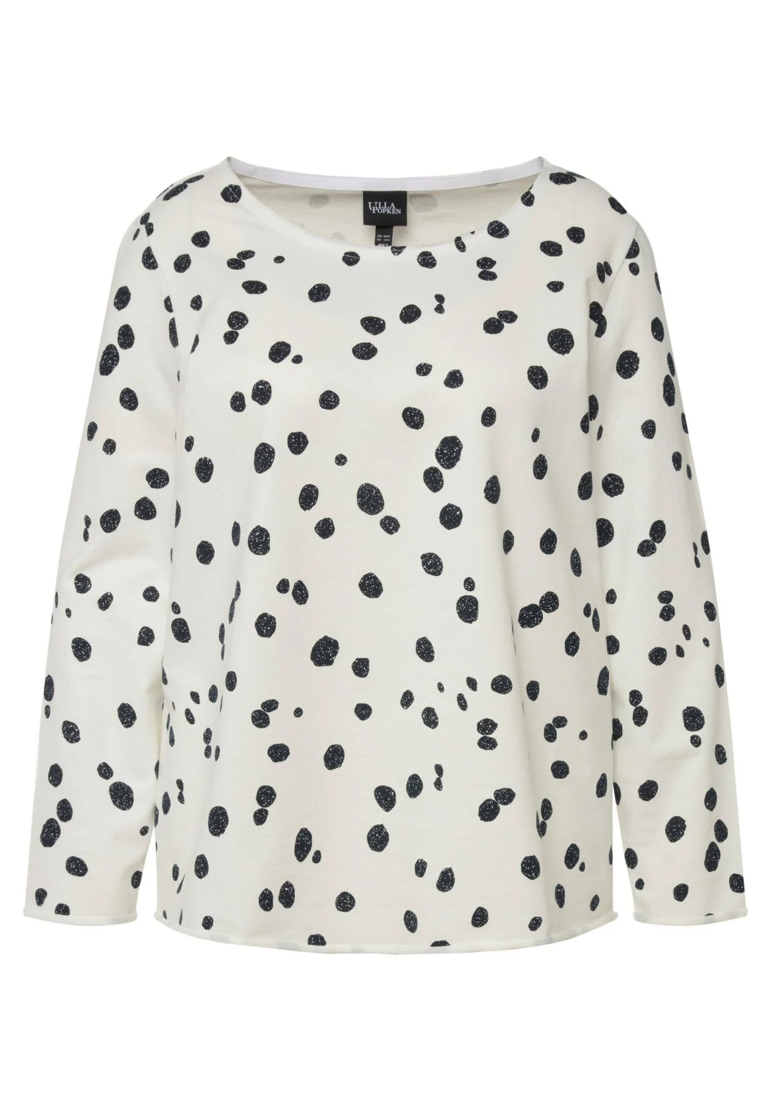 Ulla Popken Punkte Offenkantig Rundhals - Camiseta De Manga Larga - Offwhite 7 Ulla Popken Punkte Offenkantig Rundhals - Camiseta De Manga Larga - Offwhite - Imagen 5