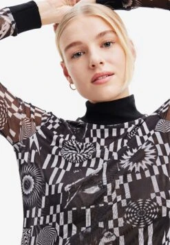 Desigual Slim- Camiseta De Manga Larga - Black -Tienda barata Ulla Popken 8ef3cd05ada449568f05bc70809b0aa1