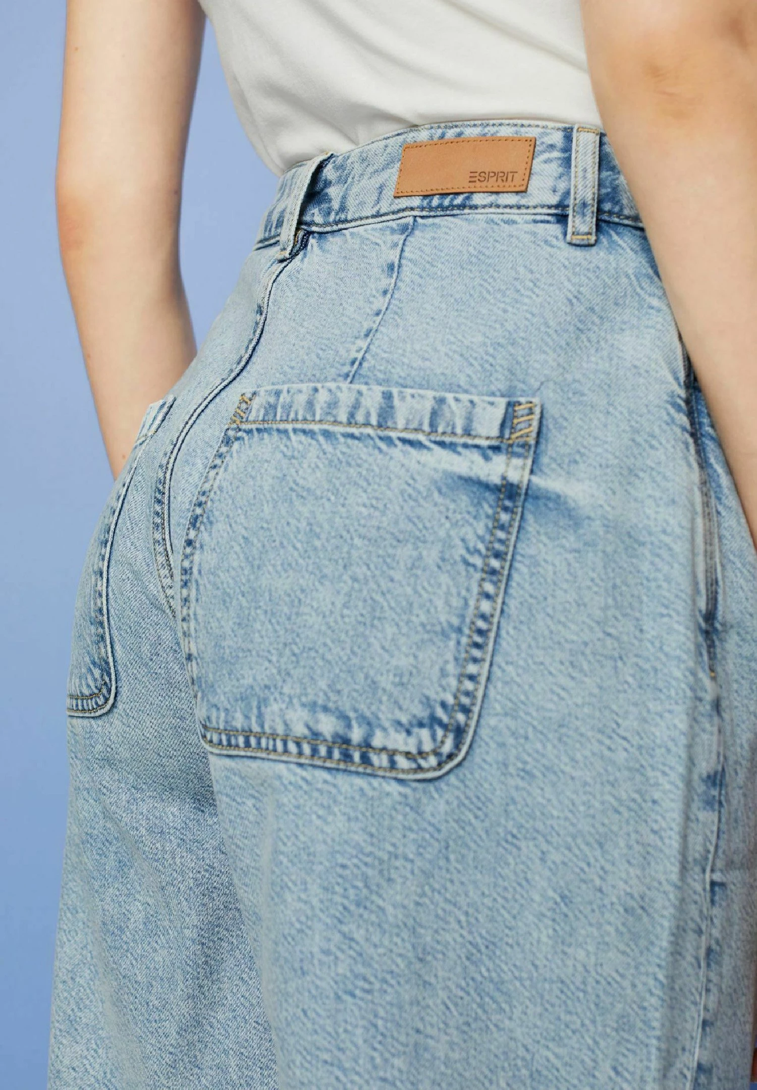 ESPRIT Shorts Vaqueros - Blue Bleached 7 ESPRIT Shorts Vaqueros - Blue Bleached - Imagen 5