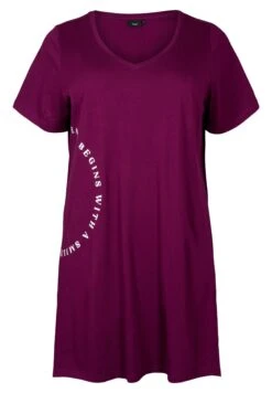Zizzi 2 Pack Mit Aufdruck - Camisón - Dark Purple Black -Tienda barata Ulla Popken 913160f33ac34e72b3b7815e0c6702c2