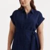 Vilma Short Sleeve Day Dress - Vestido Camisero - French Navy -Tienda barata Ulla Popken 9904c49f5078495da6a56163a651f26a