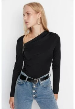 Trendyol Camiseta De Manga Larga - Black 11 Trendyol Camiseta De Manga Larga - Black -Tienda barata Ulla Popken 99d4181dcdaf4d98bec82b464b2dcebc