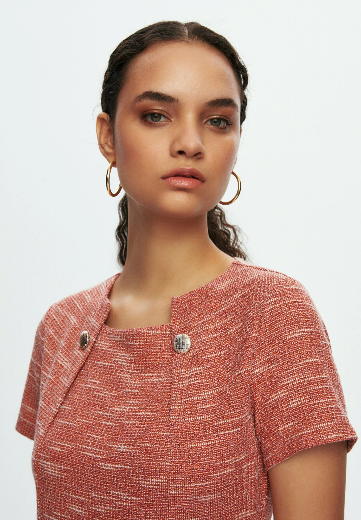 Vestido De Punto - Coral 6 Vestido De Punto - Coral - Imagen 4