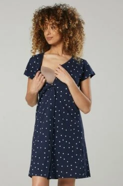 Happy Mama Set - Camisón - Marine -Tienda barata Ulla Popken a24a31a21cb648aaaf97be0c0a24bfa5