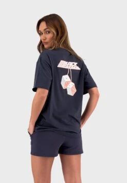 Dice - Camiseta Estampada - Navy Blue -Tienda barata Ulla Popken a64e0b29f0054542b813cd43e45aec10