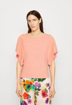 ESPRIT Stitch - Camiseta Básica - Coral Orange