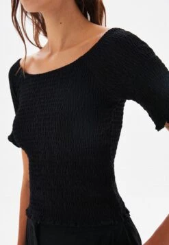 Gimped Square Collar - Camiseta Básica - Black -Tienda barata Ulla Popken af09c1100347450fba62d2bdf25d1dd0