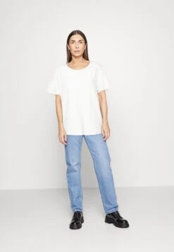 Edc By Esprit Open Structure - Camiseta Estampada - White -Tienda barata Ulla Popken b4351cf3b64c442a956e2b6d6da8e65f