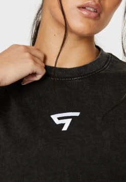 Sp Mid Pump Cover Oversize - Camiseta Estampada - Acid Black -Tienda barata Ulla Popken b5c9836224714065beaece895c19a77d