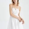 DeFacto A Line- Vestido Informal - White -Tienda barata Ulla Popken b7351d5d62934758b6d127baaea586de