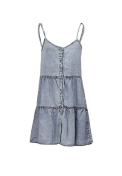 LTB Fiorella - Vestido Vaquero - Light Blue -Tienda barata Ulla Popken b75f154f2022466096457a235393bd95