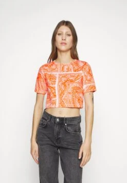 Mads Nørgaard Colene Tee - Camiseta Estampada - Orange -Tienda barata Ulla Popken b7da25a235d04a59a12506aee1a50b96
