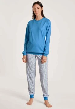 Calida SpringMit Bündchen Set - Pijama - Azurit Blue