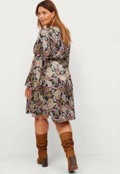 Caroline - Vestido Informal - Schwarz Paisley -Tienda barata Ulla Popken bf0747a4b70e4bc1821cd7a0157552ea