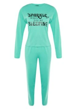 Trendyol Set - Pijama - Green -Tienda barata Ulla Popken c24cd7ef87ff42aaa044f9a3178d215e