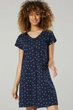 Happy Mama Set - Camisón - Marine -Tienda barata Ulla Popken c3ac9a485ac04bd1b1e64d1329cd724a