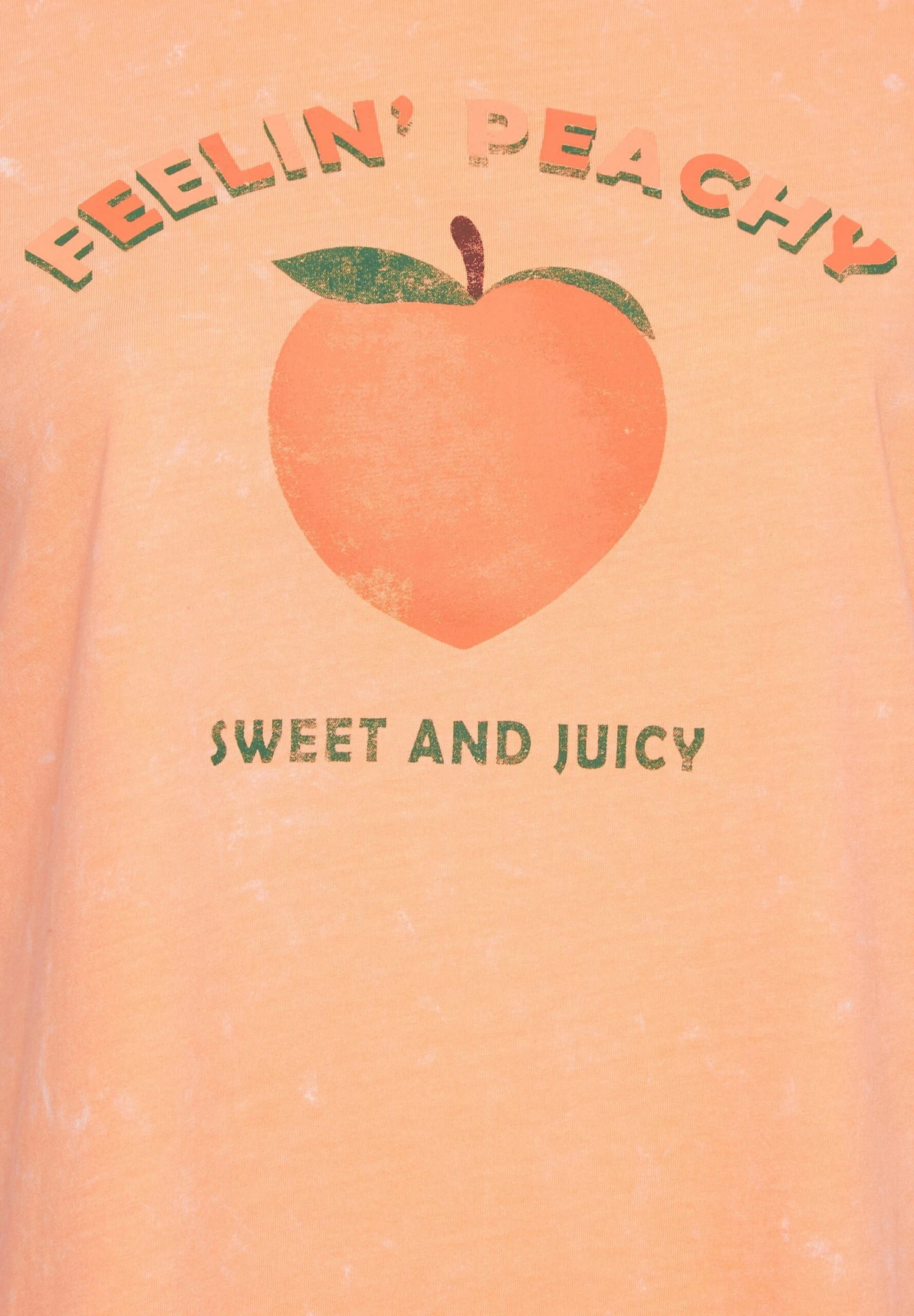 Feelin Peachy Acid Wash - Camiseta Estampada - Orange 9 Feelin Peachy Acid Wash - Camiseta Estampada - Orange - Imagen 7