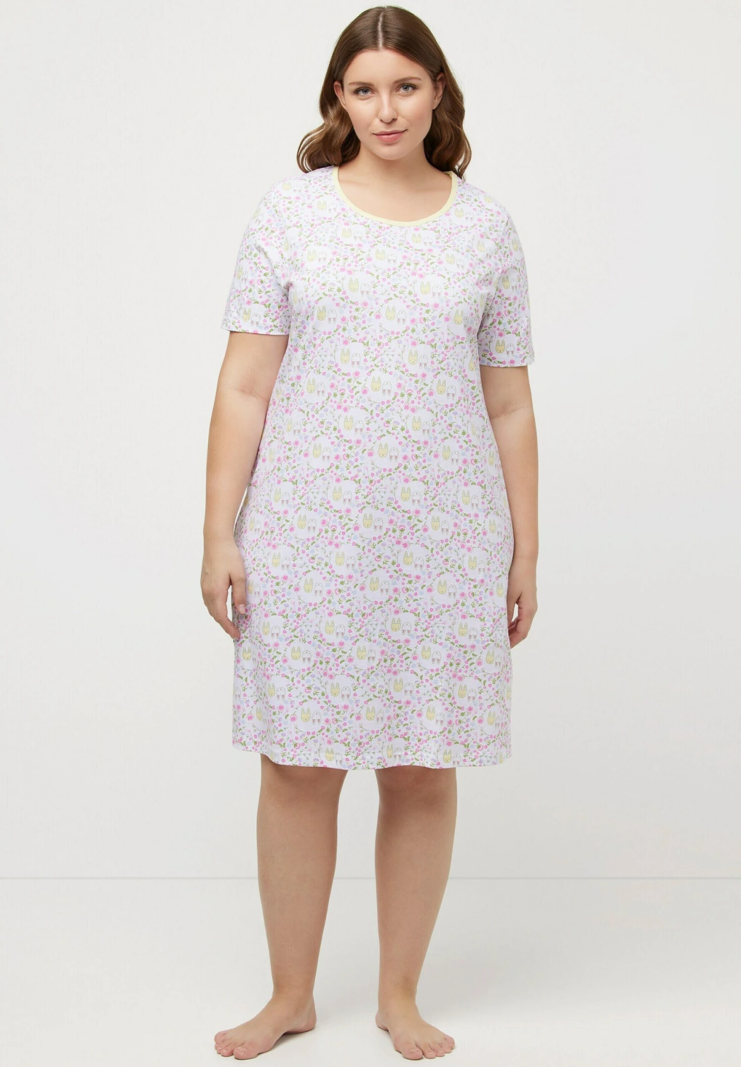 Ulla Popken Camisón - Light Yellow Multi 3 Ulla Popken Camisón - Light Yellow Multi