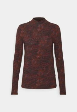 Scotch & Soda Mockneck Longlseeve - Camiseta De Manga Larga - Bordeaux -Tienda barata Ulla Popken ca0bc552edff40f08e55b119060c8d64