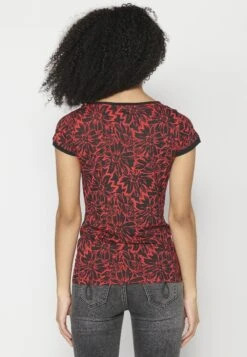 Koroshi Short Sleeve - Camiseta Estampada - Red Coral -Tienda barata Ulla Popken cb5bdb6609a84bbe890494c87c1d5988
