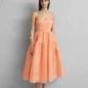 Erdem Strappy Tier Fit And Flare Midi Dress - Vestido De Cóctel - Neon Coral 1 Erdem Strappy Tier Fit And Flare Midi Dress - Vestido De Cóctel - Neon Coral -Tienda barata Ulla Popken cbf59ba2a20f45e394db7640d7a51403