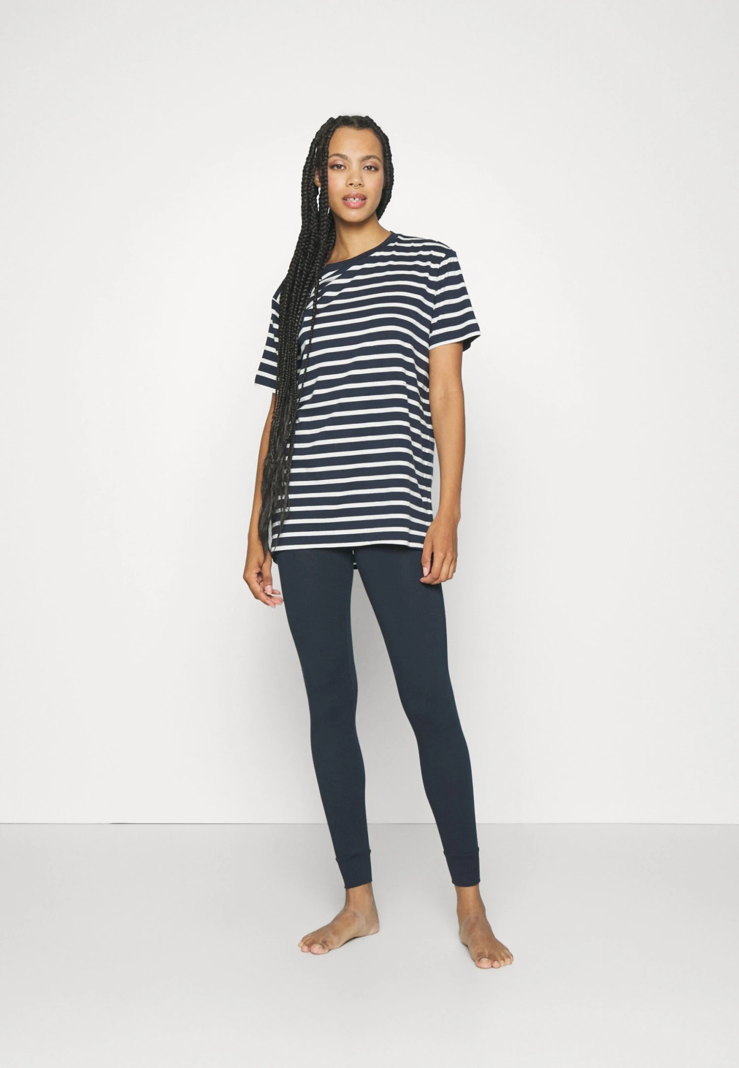 Schiesser Schlafanzug Lang Leggings - Pijama - Nachtblau 4 Schiesser Schlafanzug Lang Leggings - Pijama - Nachtblau - Imagen 2