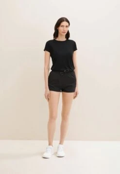 Tom Tailor Anna - Shorts - Schwarz -Tienda barata Ulla Popken cf76a58232684f9cab131e39c3ed0dbb