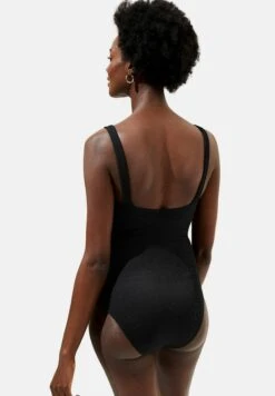Marks & Spencer Tummy Control Ribbed V-Neck - Bañador - Black -Tienda barata Ulla Popken d0a88f4f5353410d9feb73452f202bb4