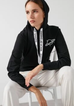 LELA Slim Fit - Jersey Con Capucha - Black -Tienda barata Ulla Popken d1783cea391b43f8ae67ae5f442474f3