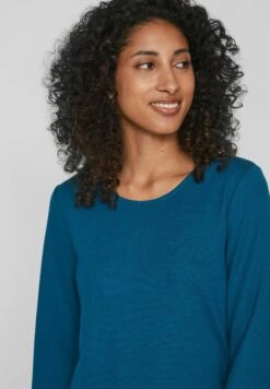 Vila Kurz Langärmeliges - Vestido Ligero - Moroccan Blue -Tienda barata Ulla Popken d3f0b2e676474e5cae964c27584bd676