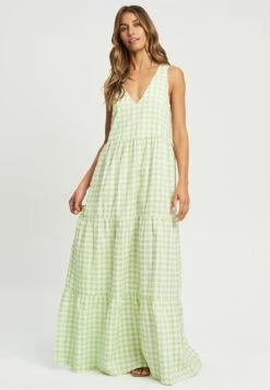 Calli Brunch- Vestido Largo - Citrus Gingham
