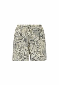 Stone Palm Print - Shorts - Brown -Tienda barata Ulla Popken da808d75d8614ab283072d7863b83a25