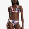 Desigual Designed By M. Christian Lacroix - Top De Bikini - White -Tienda barata Ulla Popken dad687bc976e426daf31e584235a4d80