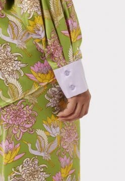 SetLotus Crane Print- Pijama - Olive -Tienda barata Ulla Popken ddeb2abd1f4649339f5229eac5192055