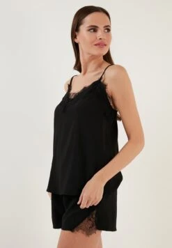 LELA Regular Fit Set - Pijama - Black -Tienda barata Ulla Popken df948f141c2a4440a259845a17255d67