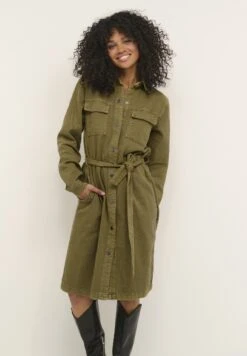 Kaffe Kaelektra- Vestido Camisero - Washed Lizard