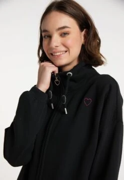Mymo Blonda - Sudadera Con Cremallera - Schwarz -Tienda barata Ulla Popken e380d6246fb743c196c03a80dbe34d9d