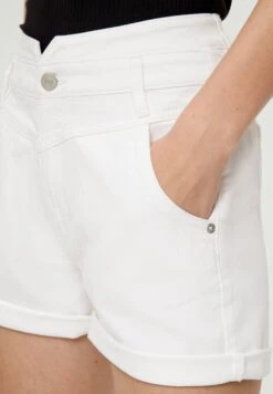 QS By S.Oliver Mit Versetzten Gürtelschlaufen - Shorts Vaqueros - Weiß -Tienda barata Ulla Popken e38dd8353d0c43598c3e3d8665aa0bf1