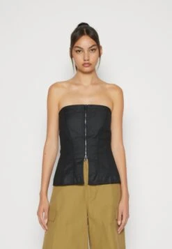nuevos productos 21 WEEKDAY Maggie Zip Corset - Top - Black
