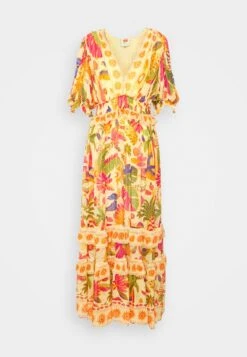 Farm Rio Rio Tapestry Dress - Vestido Largo - Rio Tapestry Yellow -Tienda barata Ulla Popken e96ff90d743e4af398724927149e462c