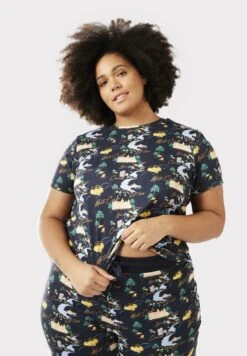 Curve Côte D'Azur Long Set - Pijama - Navy -Tienda barata Ulla Popken efd86465a89d4d068b6c0731ff116f0d