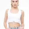 Pegador Giga Baby Crop - Top - White -Tienda barata Ulla Popken f27bf8ff2eba4e9ebadbafe8fecfb717