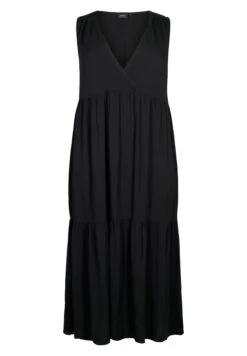 Zizzi Sleeveless - Vestido Largo - Black 11 Zizzi Sleeveless - Vestido Largo - Black -Tienda barata Ulla Popken f34bf737d9f545e1a08c0e99ea712f9f