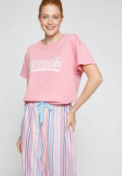 Koton Printed Set - Pijama - Pink -Tienda barata Ulla Popken f4078060c7204533836bfbb2dd70a2da