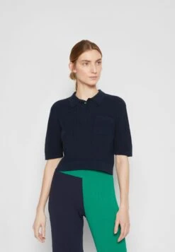 Staud Blaine - Camiseta Básica - Navy -Tienda barata Ulla Popken f463d8963c2442f4a82f46a25ed096ec