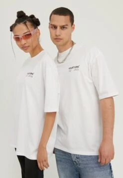 YOURTURN Unisex - Camiseta Estampada - White