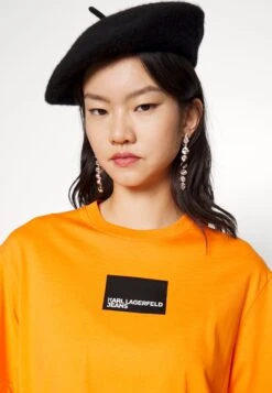 Karl Lagerfeld Jeans Regular Logo Tee - Camiseta Estampada - Vibrant Orange -Tienda barata Ulla Popken f7945866092d434eb249705c514653c4