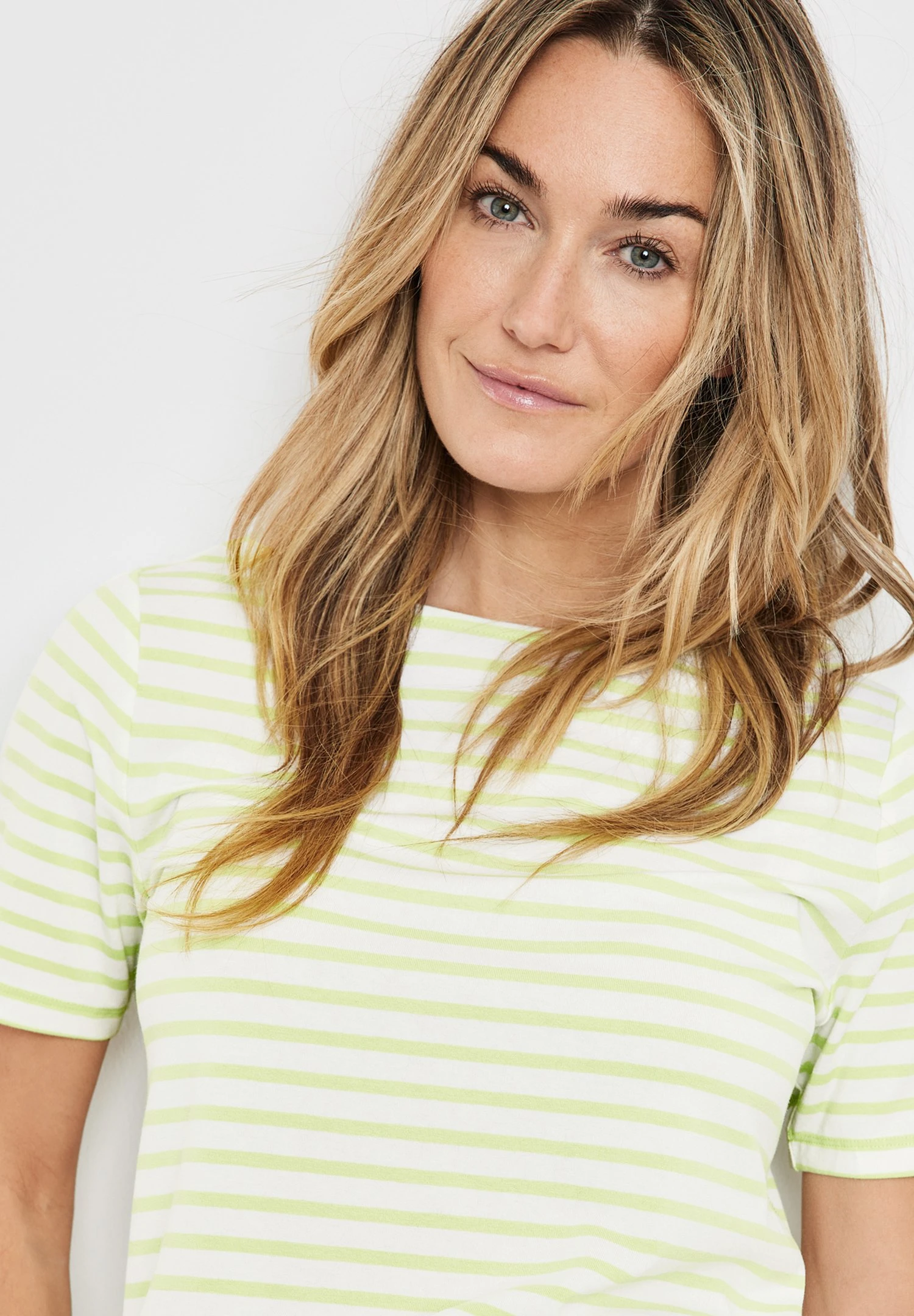 Gerry Weber 1/2 Arm Gestreiftes - Camiseta Estampada - Grün Ecru Weiss Ringel 5 Gerry Weber 1/2 Arm Gestreiftes - Camiseta Estampada - Grün Ecru Weiss Ringel - Imagen 3