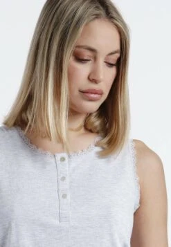 Classic Sin Mangas RomanticPara- Pijama - Gris Jaspe -Tienda barata Ulla Popken f871de6e566b4087985596cab56be7d7